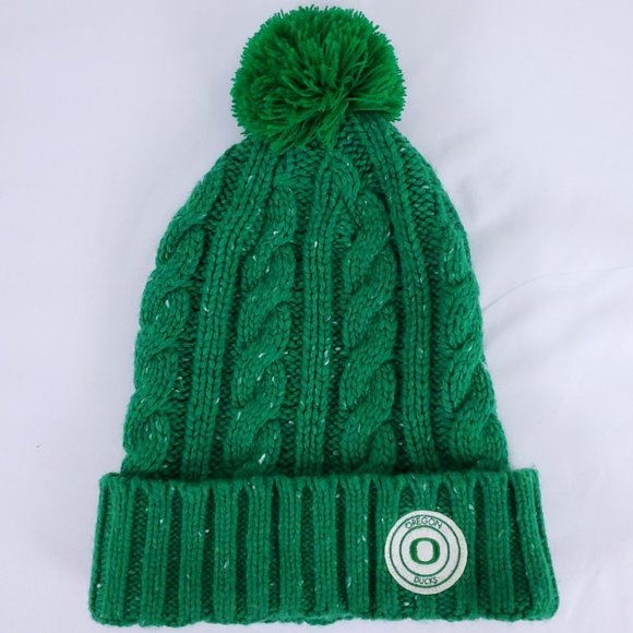 Nike OREGON DUCKS Ribbed Pom Beanie Winter Hat OS